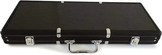 Malette de Poker aluminium noir Grimaud fermer