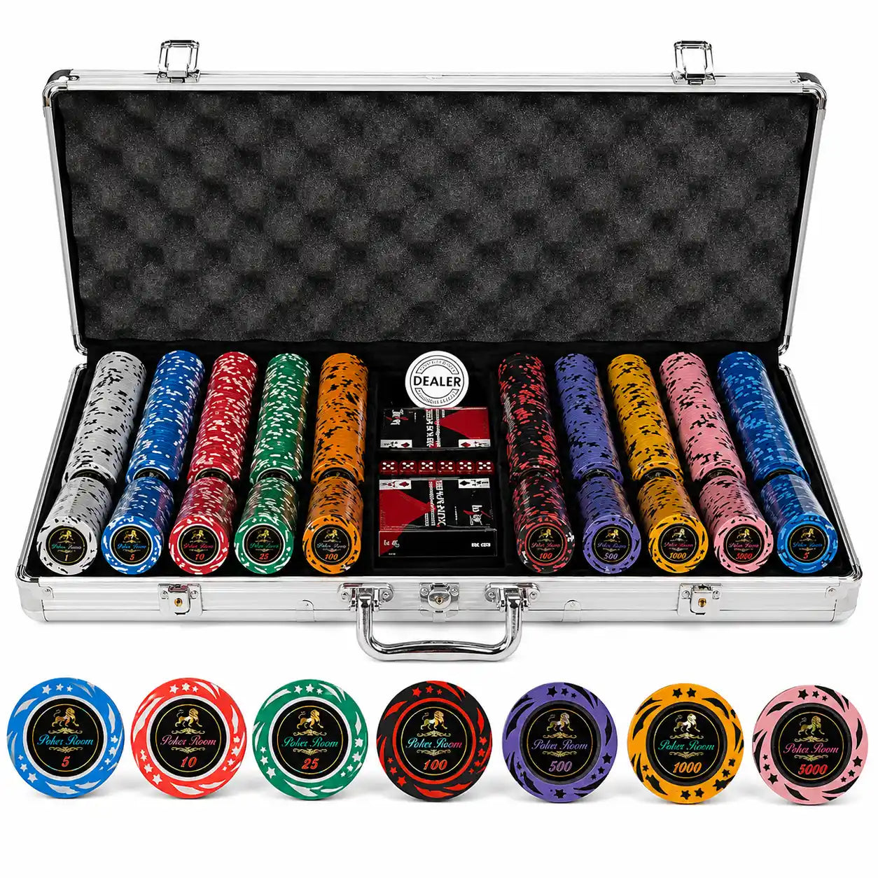 mallette poker lion poker room 750 jetons clay composite
