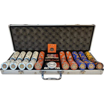 mallette de poker aluminium The nuts 500 jetons Clay composite 