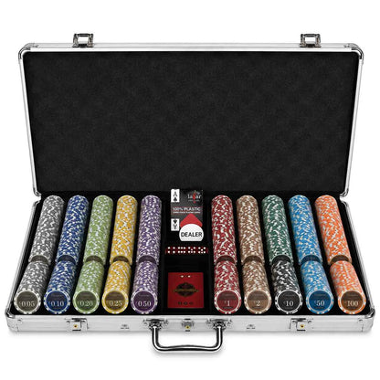 Mallette de poker Lazar 750 jetons cash game clay composite
