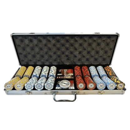 Mallette Poker aluminium 500 jetons Monte Carlo