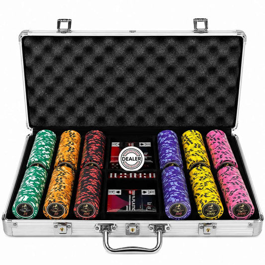Mallette Poker Lion Poker Room 300 jetons clay composite 39,5 mm — 14g
