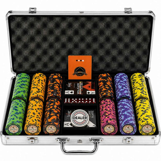 mallette de poker the nuts 300 jetons clay composite