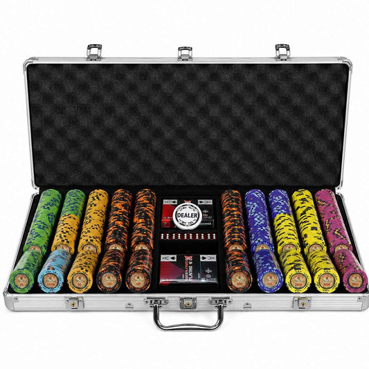 Mallette de Poker The Nuts Cash Game 750 jetons clay composite avec cartes et dealer prémium