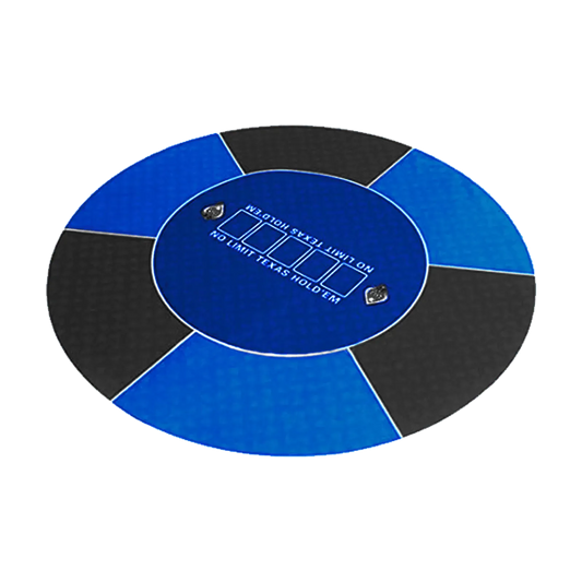 Tapis de Poker Texas rond Bleu 120