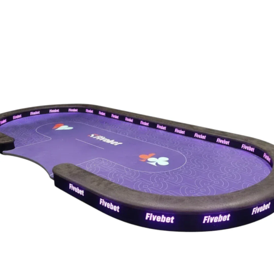 table de poker professionnelle five bet tapis violet
