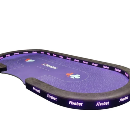 table de poker professionnelle five bet tapis violet
