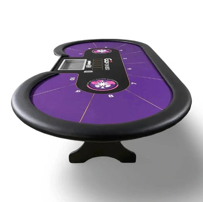 Table de poker 10 joueurs tapis violet