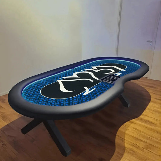 Table de poker Led 270cm Navy