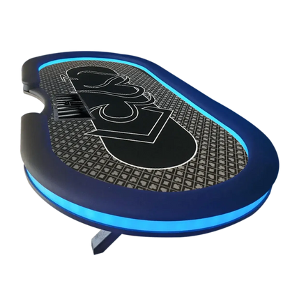 Table poker gris 270cm LED