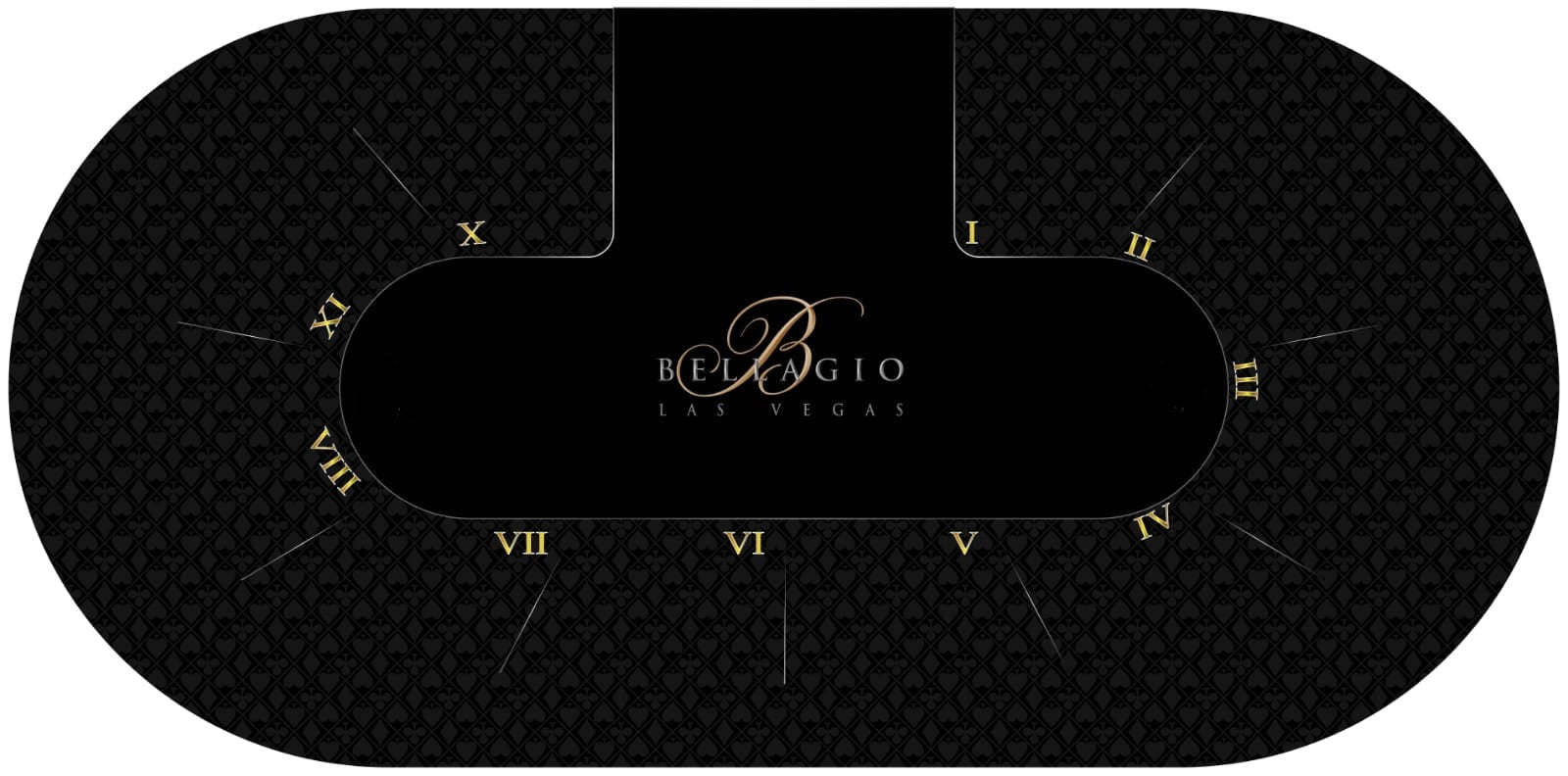 Table de poker tapis bellagio
