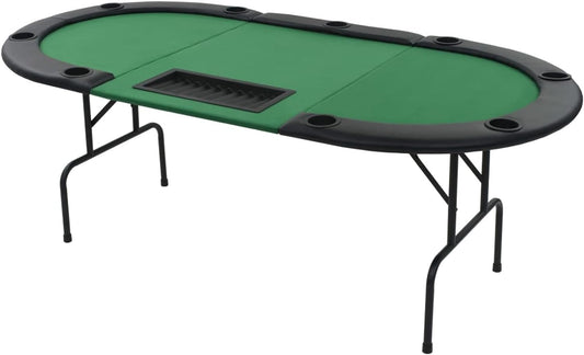 Foldable poker table 