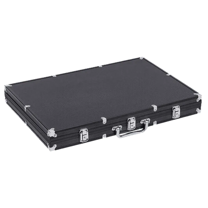 Poker Case Aluminium Black 1000