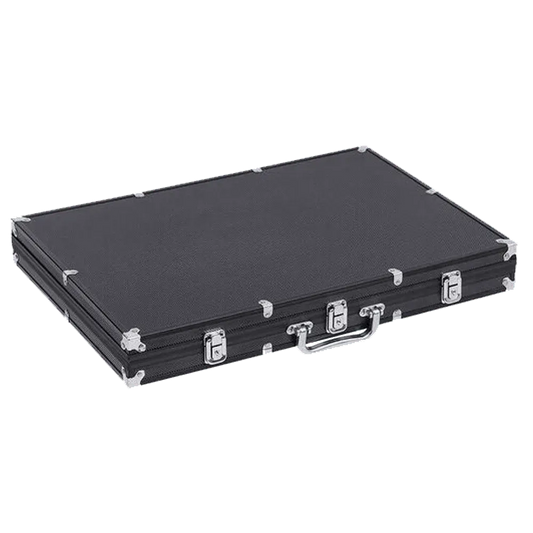 Poker Case Aluminium Black 1000