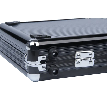 Poker Case Aluminium Black 500