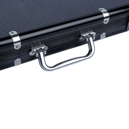Poker Case Aluminium Black 500