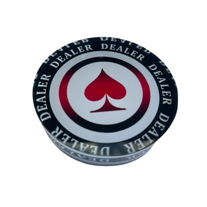bouton dealer red spade vue a plat