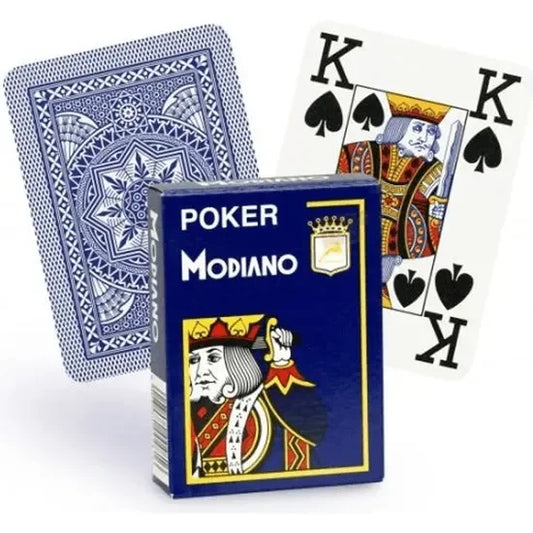 Jeu de 55 Cartes Modiano Cristallo bleu