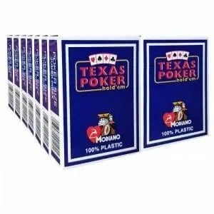 cartouche modiano texas poker hold em plastique bleu
