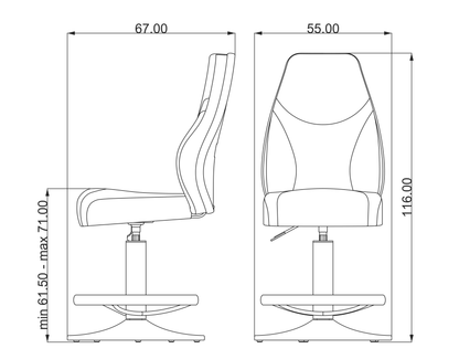 chaise poker Gelesys dimension 