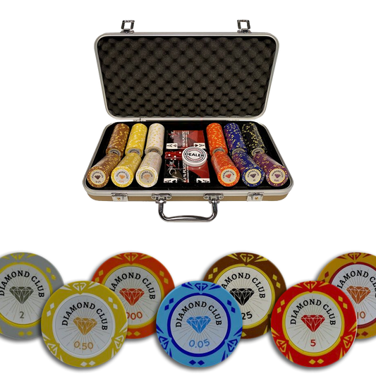 Diamond Club Cash Game Poker Case 300 Chips