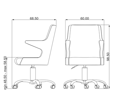 Dimension chaise de poker 