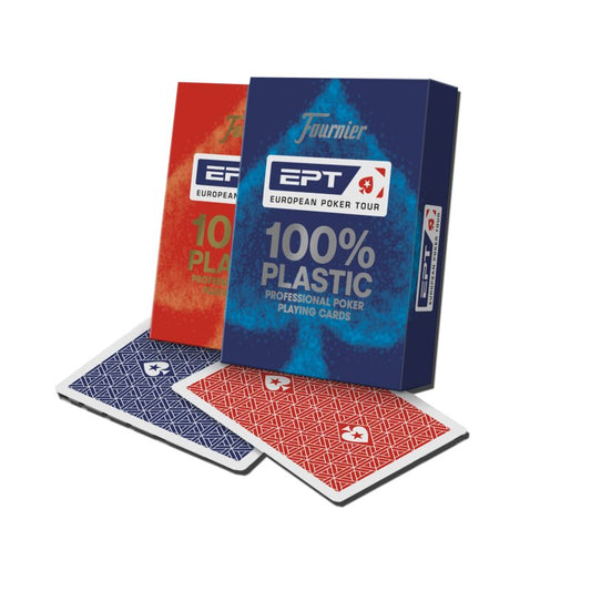 Fournier „EPT“-Kartenset mit 55 Karten aus 100 % Kunststoff
