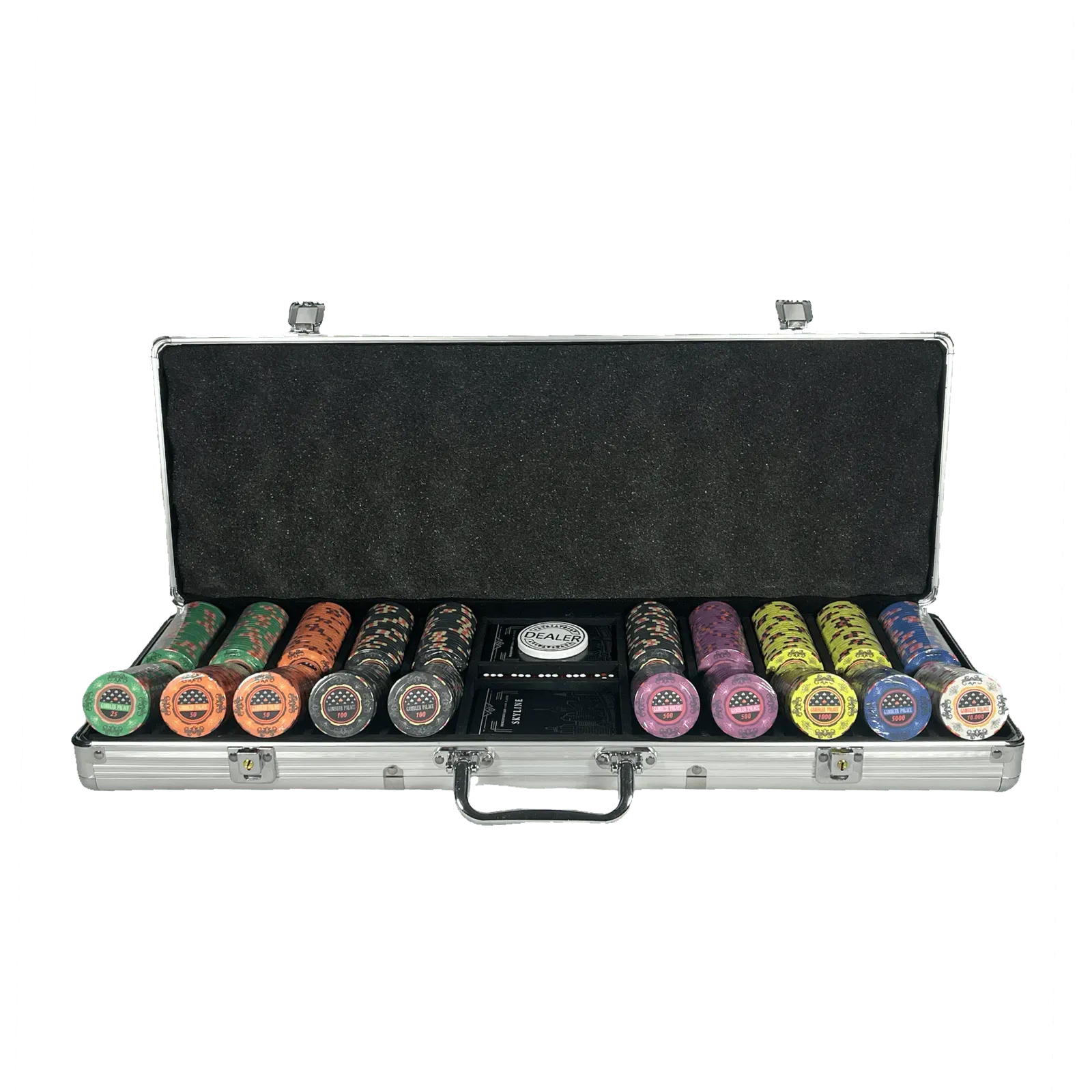 Mallette de Poker Gambler Palace Tournament 500 jetons