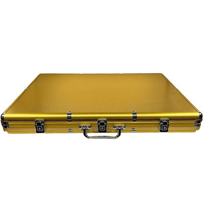 Poker Case Aluminium Gold 1000