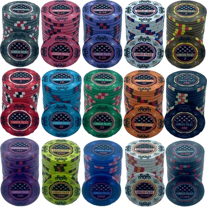 Mallette de Poker Gambler Palace Tournament 500 jetons