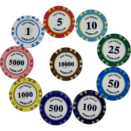 jeton poker las vegas couleur et valeur