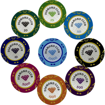 jeton de poker diamond club haut de gamme 