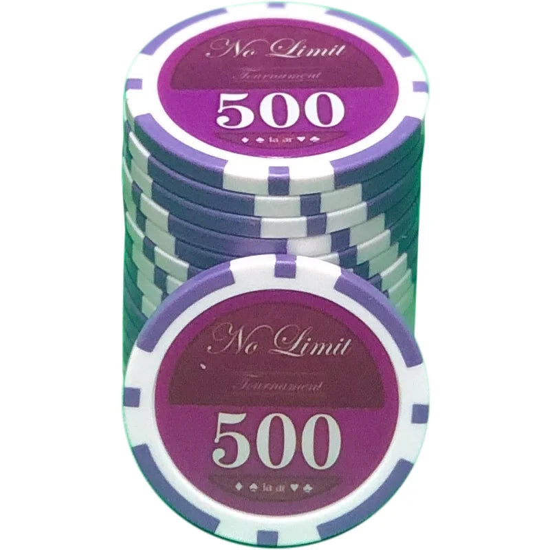 Jeton poker lazar violet valeur 500