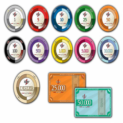 jeton de poker personnalisé en céramique design lazar