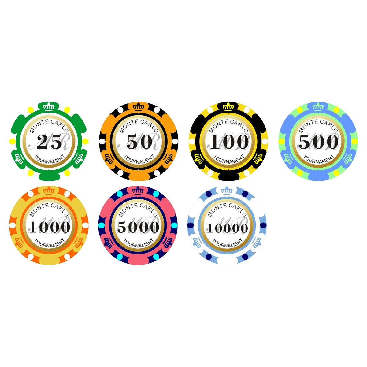 jeton de poker personnalisé céramique design monte carlo