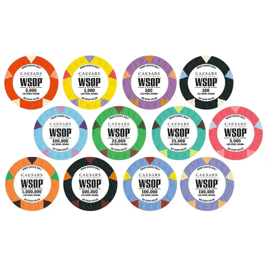 jeton de poker personnalisé en céramique design WSOP