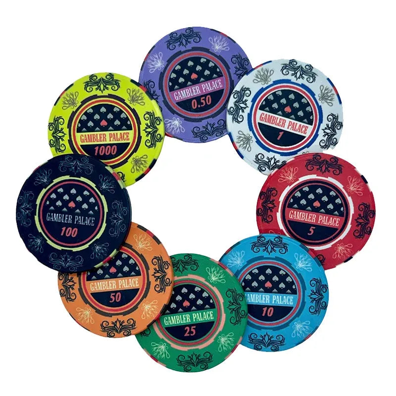 Jeton de poker céramique gambler palace