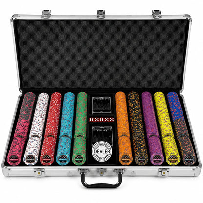 Mallette de poker gambler palace aluminium 1000 jetons céramique
