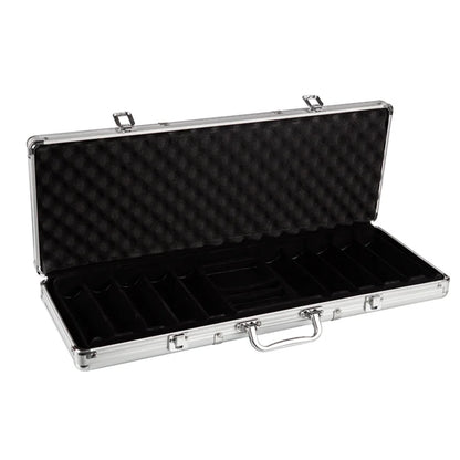 mallette de poker en aluminium capacité 750 jetons avec poignée
