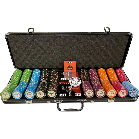mallette poker diamond club tournois 500 jetons clay composite