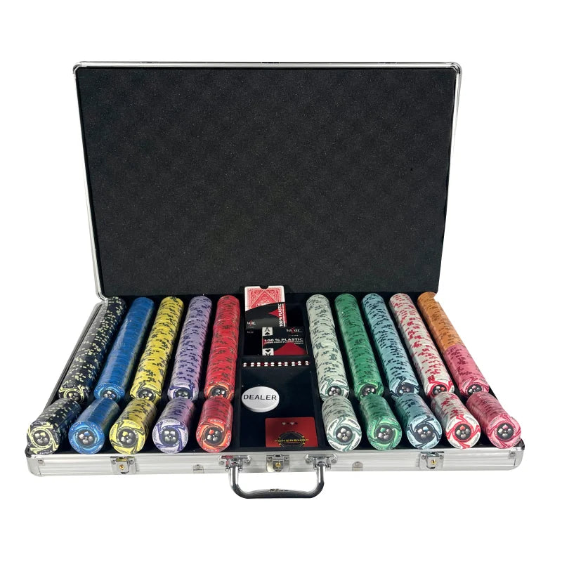 mallette de poker fspt 1000 jetons céramique