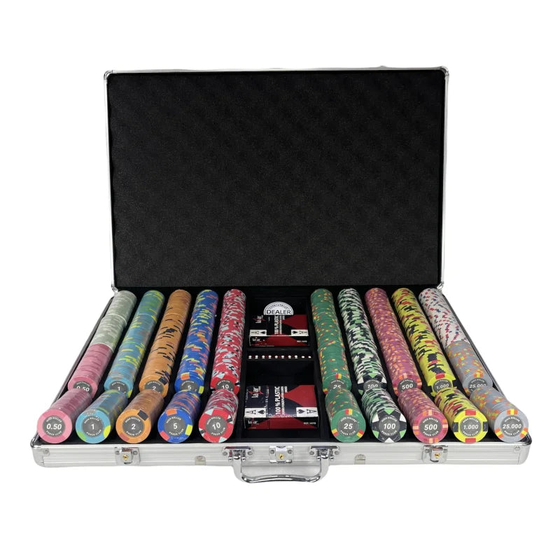 Mallette De Poker High Roller Poker Club 1000 jetons