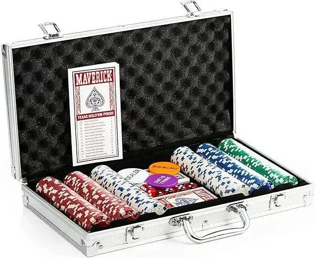 Mallette de Poker aluminium ouverte 