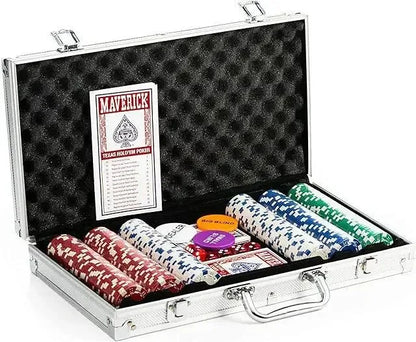 Mallette de Poker aluminium ouverte 