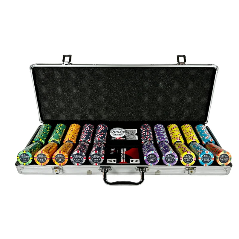 Mallette De Poker skyline 1000 jetons céramique