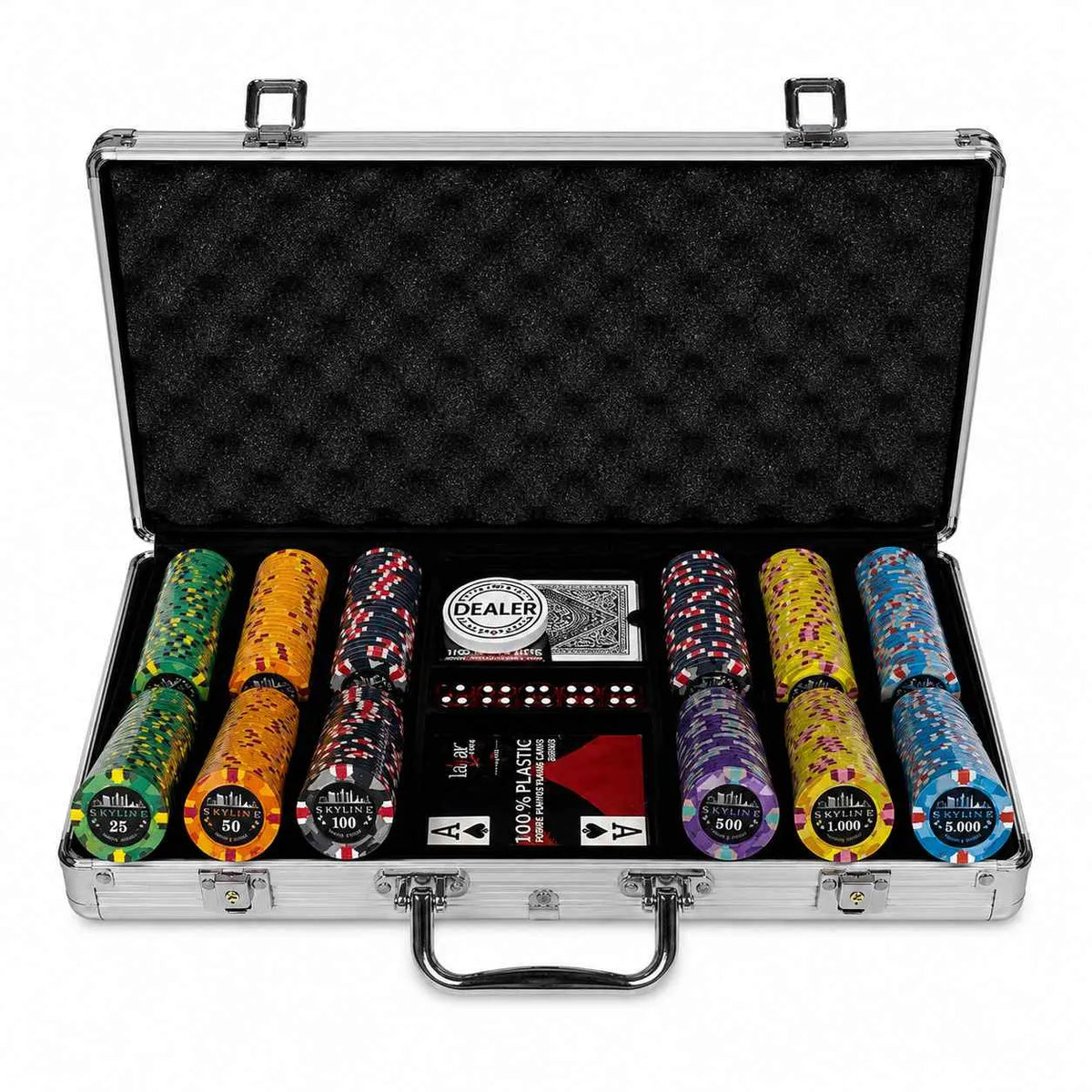 mallette de poker skyline 300 jetons céramique tournois
