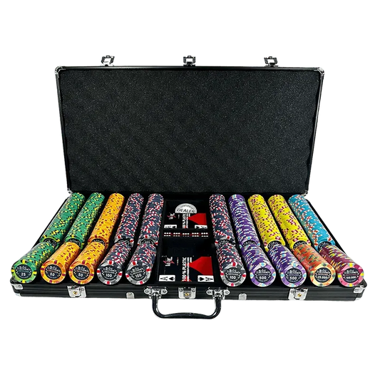 mallette poker skyline couleur noir pour tournois 1000 jetons céramique