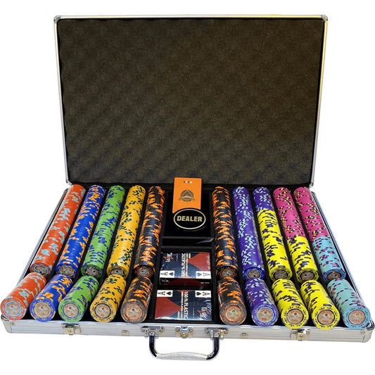 mallette de poker the nuts 1000 jetons clay composite