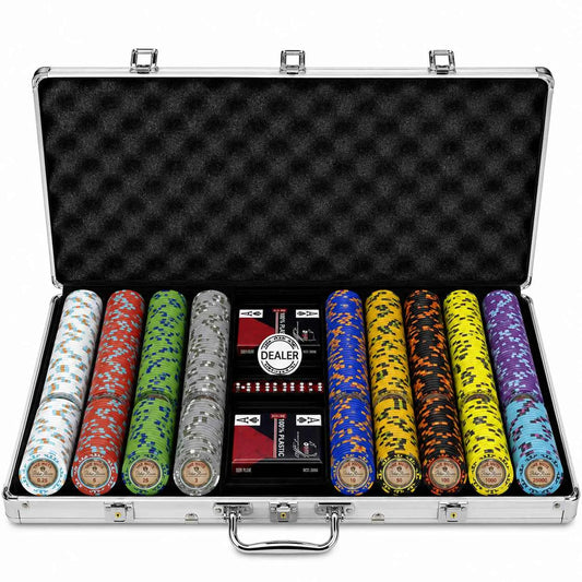 mallette de poker the nuts 750 jetons tournois clay composite avec carte et dealer premium