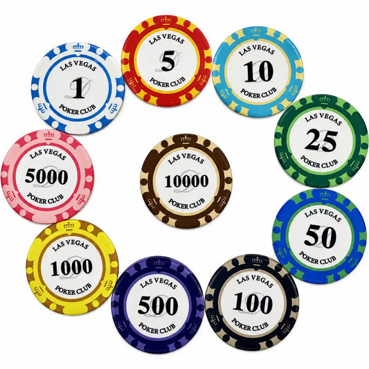 details jetons las Vegas mallette 1000 jetons ceramique